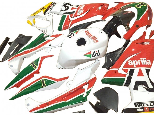 2006-2011 Aprilia RS125 Motorcycle Fairings - White Red Green Canada