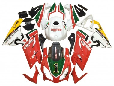 2006-2011 Aprilia RS125 Motorcycle Fairings - White Red Green Canada