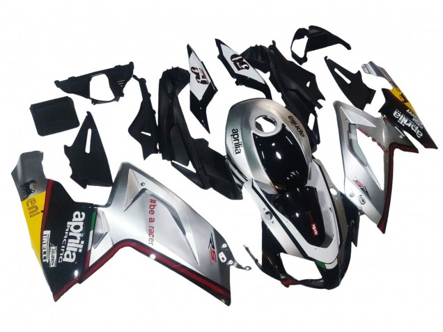 2006-2011 Aprilia RS125 Motorcycle Fairings - Silver Black Canada