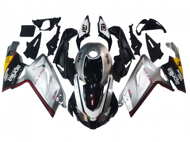 2006-2011 Aprilia RS125 Motorcycle Fairings - Silver Black Canada