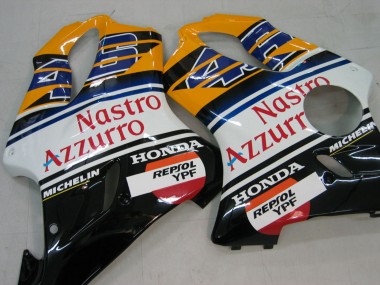 2004-2007 Honda CBR600 F4i Motorcycle Fairings - Yellow Blue White Black Nastro Azzurro Canada