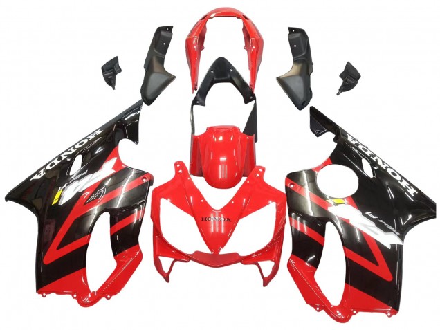 2004-2007 Honda CBR600 F4i Motorcycle Fairing - Red Glossy Black Canada