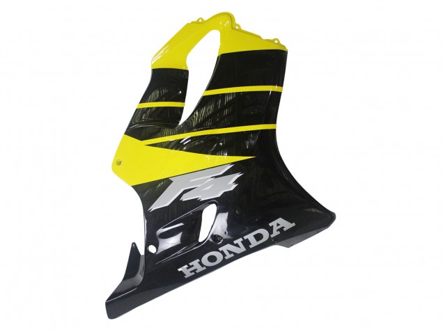 1999-2000 Honda CBR600 F4 Motorcycle Fairings - Yellow Glossy Black Canada