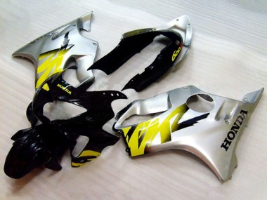 1999-2000 Honda CBR600 F4 Motorcycle Fairings - Silver Yellow Glossy Black Canada
