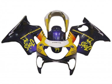 1999-2000 Honda CBR600 F4 Motorcycle Fairings - White Yellow Glossy Black Joes Canada