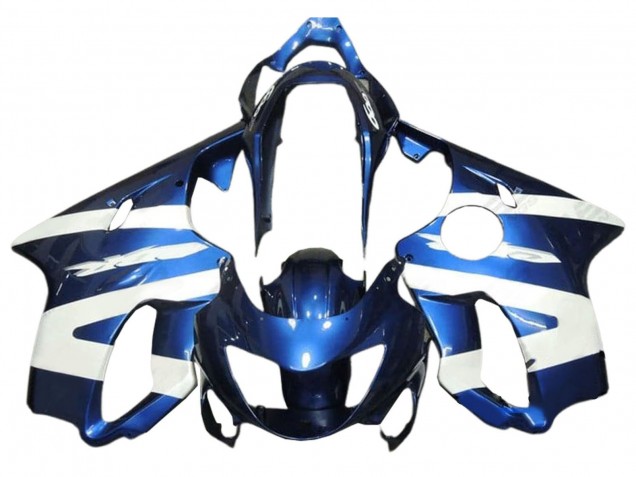 1999-2000 Honda CBR600 F4 Motorcycle Fairings - White Blue Canada