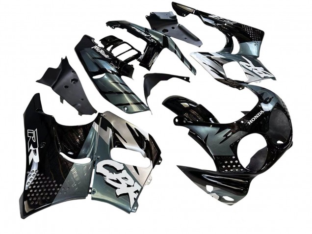 1992-1993 Honda CBR900RR 893 Motorcycle Fairings - Silver Glossy Black Canada