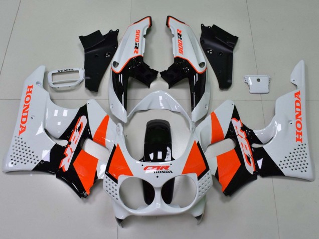 1992-1993 Honda CBR900RR 893 Motorcycle Fairings - White Orange Glossy Black Canada