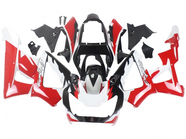 2000-2001 Honda CBR900RR 929 Motorcycle Fairings - White Red Glossy Black Racing Canada