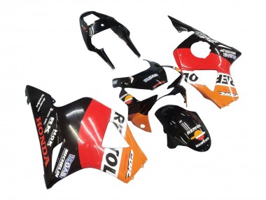 2002-2003 Honda CBR900RR 954 Motorcycle Fairing Kits - Orange White Red Glossy Black Repsol Canada