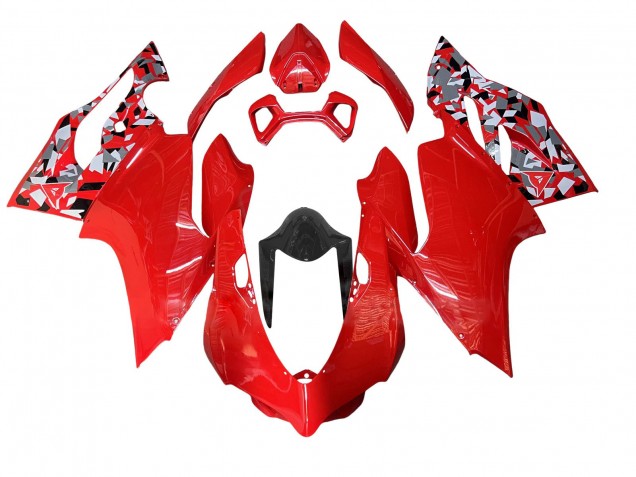 2011-2014 Ducati Panigale 899/1199 Motorcycle Fairing - Red Grey Black Canada