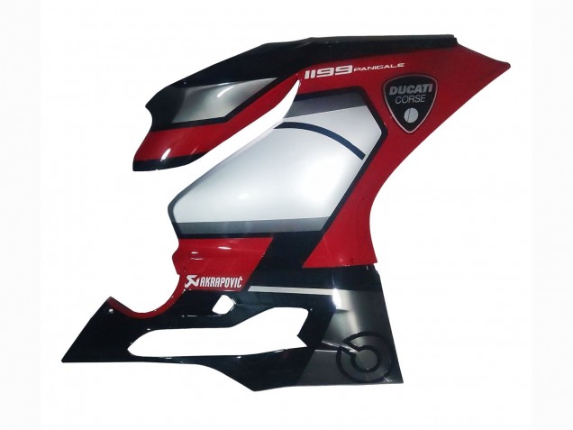 2011-2014 Ducati 1199 Motorcycle Fairings - Red Silver Black Canada