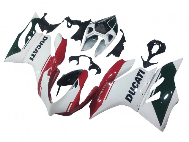 2011-2014 Ducati Panigale 899 Motorcycle Fairings - White Red Glossy Black Canada