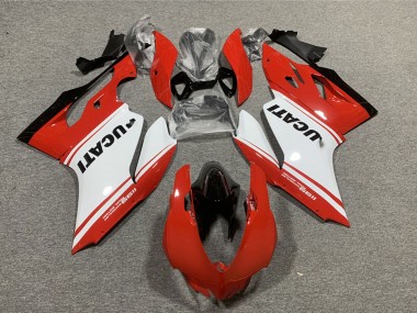 2011-2014 Ducati 1199 Motorcycle Fairings - Red White Glossy Black Canada
