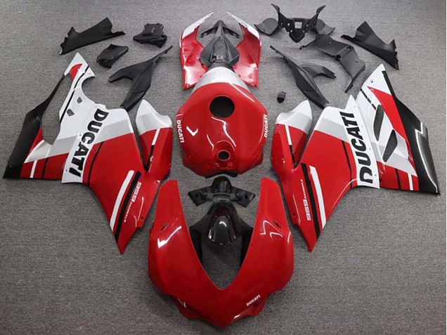 2015-2020 Ducati 959 Bike Fairings - White Red Glossy Black Canada