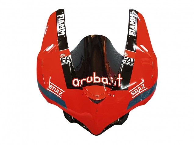 2015-2020 Ducati 959/1299 Motorcycle Fairings - Red Glossy Black Fiamm Canada