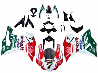2015-2020 Ducati 959/1299 Motorcycle Fairings - White Red Green Valsir Fiamm 7 Canada