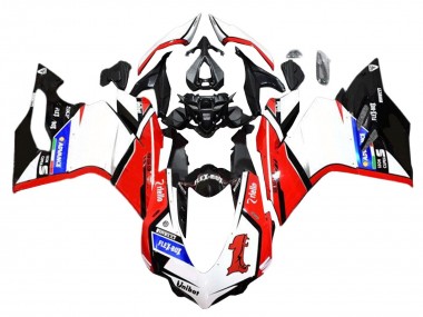 2015-2020 Ducati 959/1299 Motorcycle Fairings - White Red Glossy Black Unibat Flex-Box Canada
