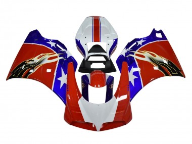 1993-2005 Ducati 748/916/996/998 Motorcycle Fairings - White Red Blue Black Flame Canada