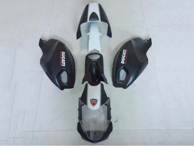2008-2012 Ducati Monster 696 796 1100 1100S Motorcycle Fairings - White Matte Black Canada