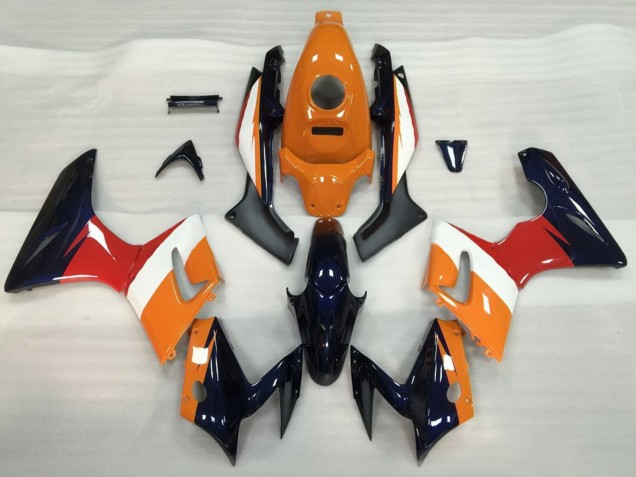 2002-2006 Honda CBR125R Motorcycle Fairings - Orange White Red Glossy Black Canada