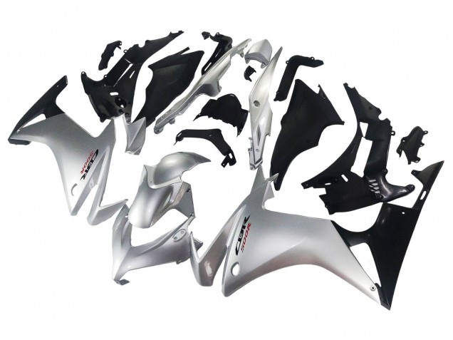 2013-2015 Honda CBR500R Motorcycle Fairing - Silver Glossy Black Canada
