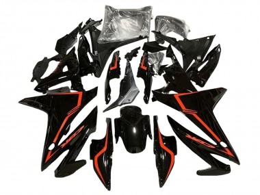2016-2018 Honda CBR500R Motorcycle Fairings - Glossy Black Red Canada