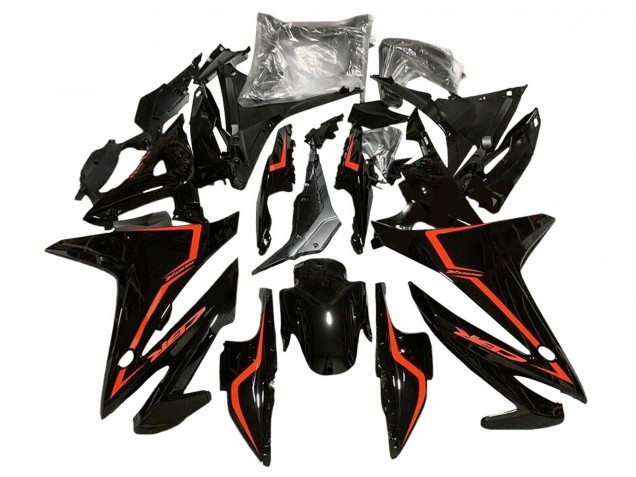 2016-2018 Honda CBR500R Motorcycle Fairings - Glossy Black Red Canada
