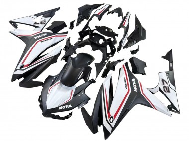 2016-2018 Honda CBR500R Motorcycle Fairings - White Red Matte Black Canada
