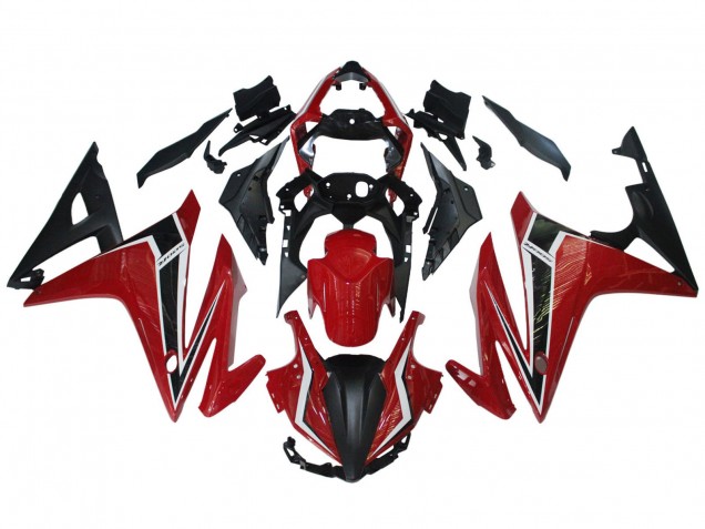 2016-2018 Honda CBR500R Motorcycle Fairings - Red White Matte Black Canada