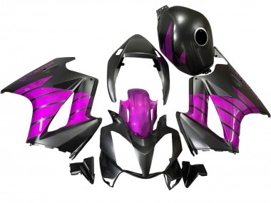 2002-2013 Honda VFR 800 Motorcycle Fairings - Purple Matte Black Canada