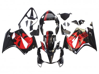 2002-2013 Honda VFR 800 Motorcycle Fairings - Glossy Black Red Canada