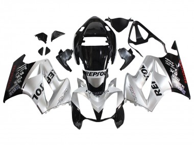 2002-2013 Honda VFR 800 Motorcycle Fairings - Silver Glossy Black Repsol Canada