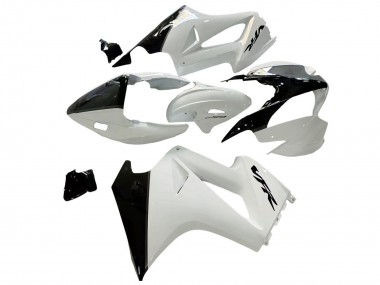 2002-2013 Honda VFR 800 Motorcycle Fairings - Pearl White Glossy Black Decal Canada