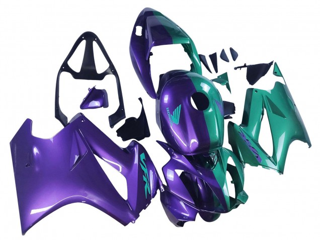 2002-2013 Honda VFR 800 Motorcycle Fairings - Purple Green Canada