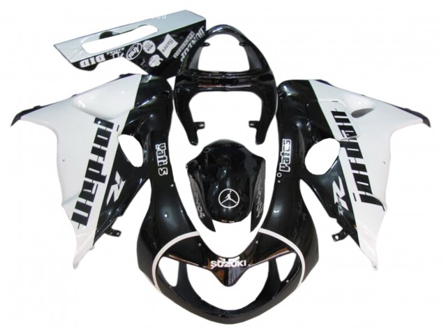 1998-2003 Suzuki TL1000R Motorcycle Fairings - Glossy Black White Jordan Canada