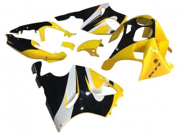 1996-2003 Kawasaki ZX7R Motorcycle Fairings - Yellow White Glossy Black Canada