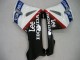2004-2005 Honda CBR1000RR Motorcycle Fairings - White Blue Red Glossy Black Star EuroBet Lee Canada