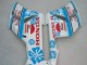 2004-2005 Honda CBR1000RR Motorcycle Fairings - White Blue Snow Nastro Azzurro 46 Canada