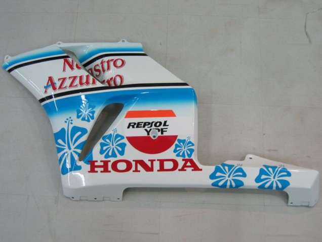 2004-2005 Honda CBR1000RR Motorcycle Fairings - White Blue Snow Nastro Azzurro 46 Canada