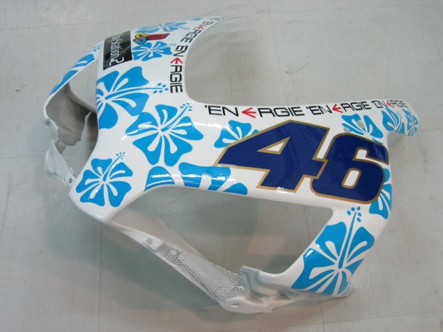 2004-2005 Honda CBR1000RR Motorcycle Fairings - White Blue Snow Nastro Azzurro 46 Canada