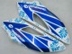 2004-2005 Honda CBR1000RR Motorcycle Fairings - White Blue Snow Nastro Azzurro 46 Canada