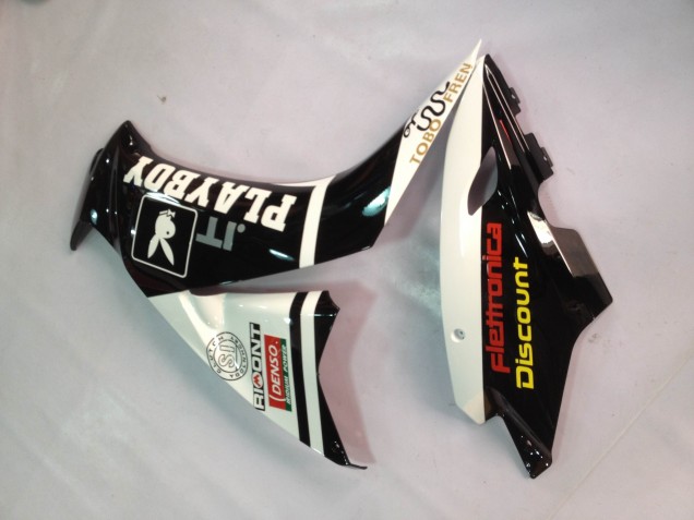2012-2016 Honda CBR1000RR Motorcycle Fairings - White Glossy Black Rizoma Playboy Canada