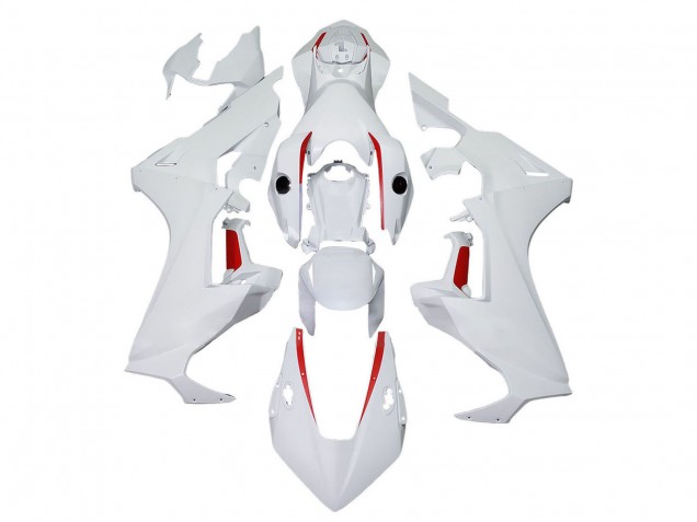 2017-2023 Honda CBR1000RR Motorcycle Fairings - White with Red Line Canada