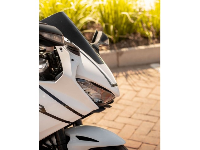 2017-2023 Honda CBR1000RR Motorcycle Fairings - White with Black Stripe Fireblade Canada