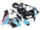 2003-2004 Honda CBR600RR Motorcycle Fairings - Light Blue Red Glossy Black Dunlop Canada
