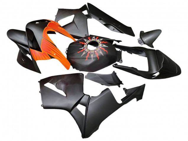 2003-2004 Honda CBR600RR Motorcycle Fairings - Matte Black Orange Canada