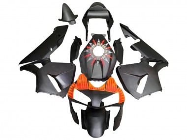 2003-2004 Honda CBR600RR Motorcycle Fairings - Matte Black Orange Canada