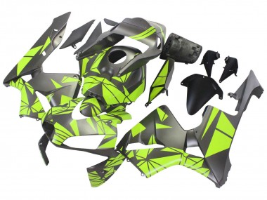 2003-2004 Honda CBR600RR Motorcycle Fairings - Yellow Matte Black Canada