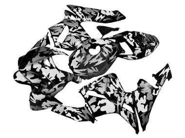 2005-2006 Honda CBR600RR Motorcycle Fairings - Black White Grey Camouflage Canada